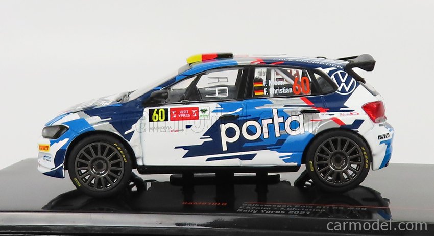 VOLKSWAGEN - POLO GTi R5 N 60 RALLY YPRES 2021 F.KREIM - F.CHRISTIAN