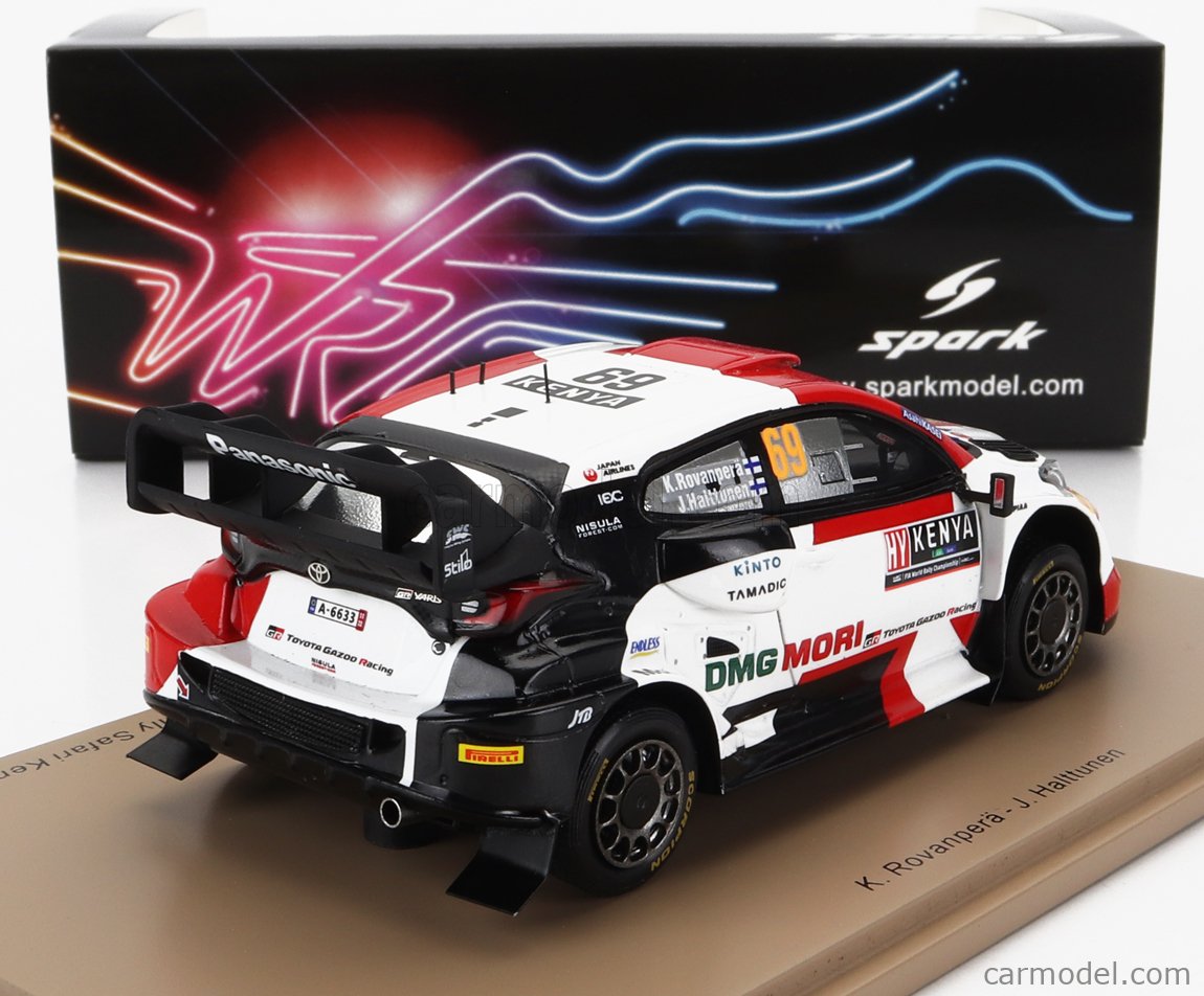 Spark Model S6733 TOYOTA GR YARYS N.69 3rd RALLY Japan 2023 K Rovanpera J Halttunen 1 43.2.1.33.gp.43937