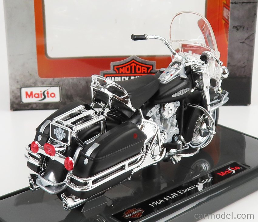 Miniatura Moto Harley-Davidson 1966 FLH Electra Glide Maisto 1:18 - Machine  Cult