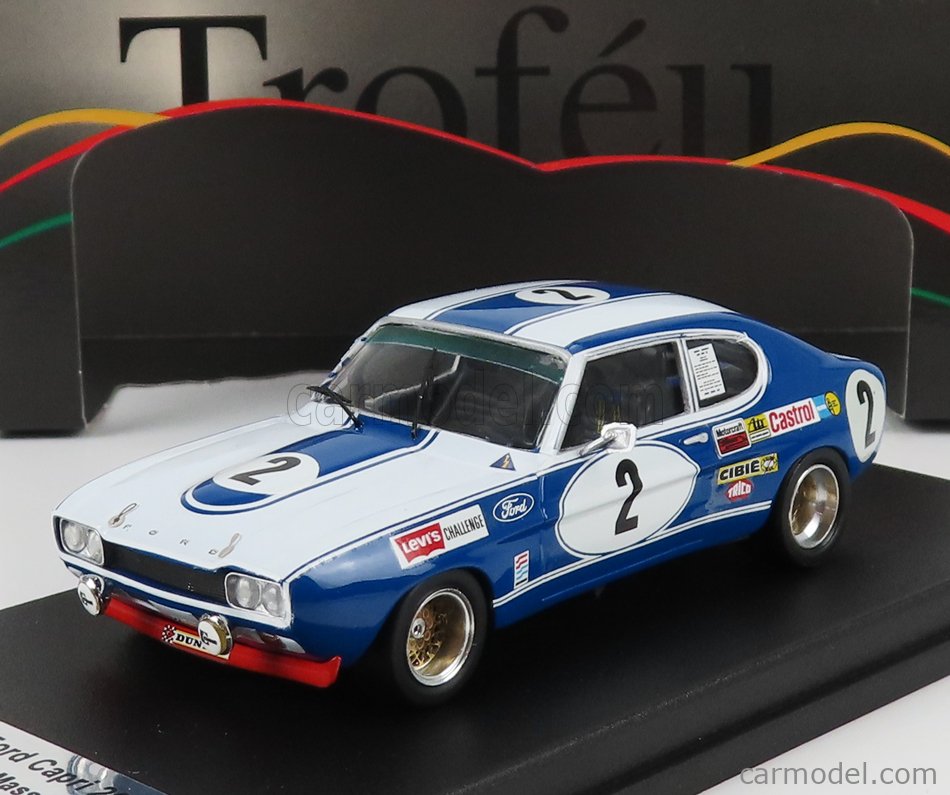 Modellino Spark Trofeu Ford Capri 2600 RS 24h Spa 1972 No.1 Glemser - Scala 1/43