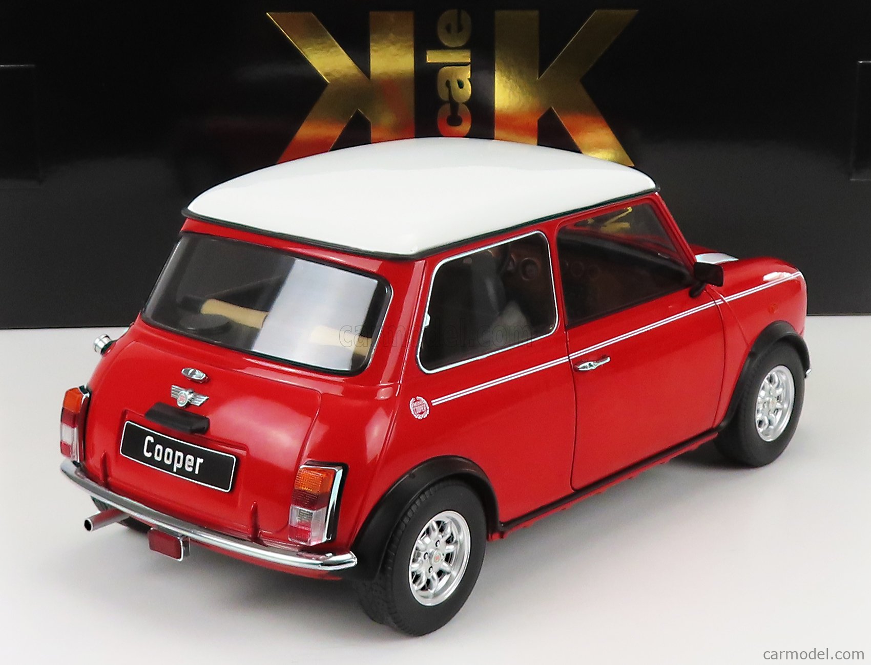 KK scale 1/12 Mini Cooper LHD red white ダイキャスト製 ビックスケール-