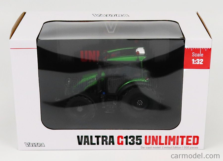 Tracteur Valtra G135 1:32 Universal Hobbies 2017 - Vert Métallisé Et Noir