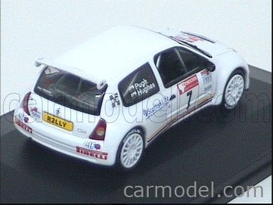 RENAULT CLIO SUPER 1600 RALLYE YORK SHIRE 2002 HUGHES UNIVERSAL HOBBIES 1:43 11è