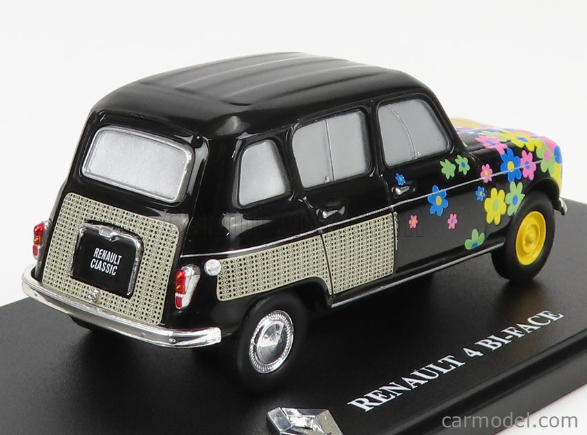 EDICOLA ABR4P053 Scale 1/43 | RENAULT R4 BI-FACE 2011 BLACK WHITE YELLOW