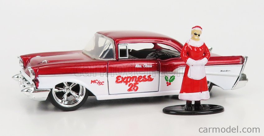 Mr. & Mrs. Santa Claus Twin Pack, Red/White - Jada Toys 34441 - Diecast  Model Toy Car 