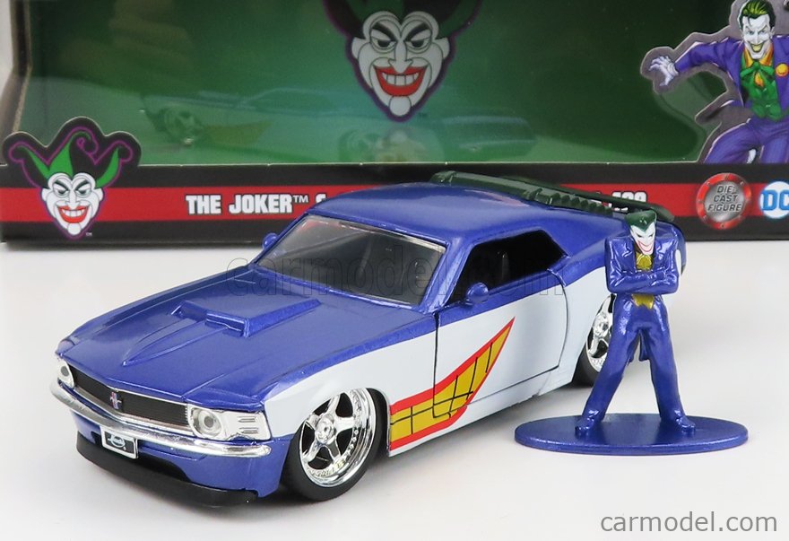 JADA 253253004-33090 Масштаб 1/32  FORD USA MUSTANG BOSS 429 COUPE 1970 - THE JOKER PURPLE WHITE