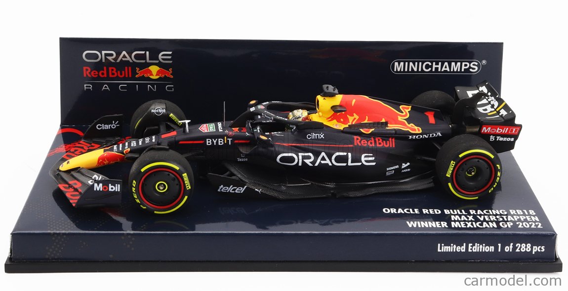 MINICHAMPS 417222001 Scale 1/43 | RED BULL F1 RB18 TEAM ORACLE RED BULL ...