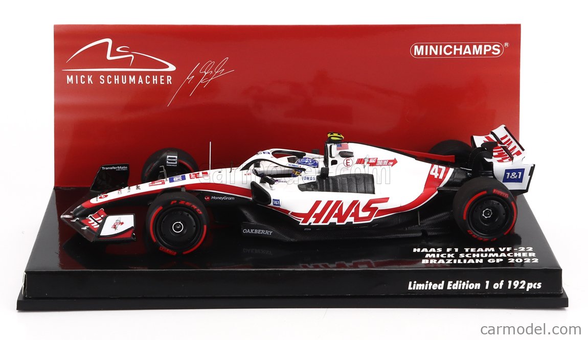 Haas Ferrari VF-22 47 Mick Schumacher F1 Grand Prix de Bahrain 2022 Minichamps 147220147