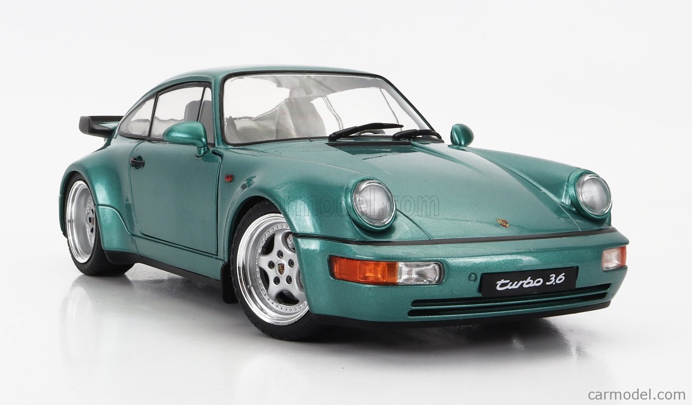 SOLIDO 1803407 Scale 1/18 | PORSCHE 911 964 TURBO 3.6 COUPE 1991 GREEN