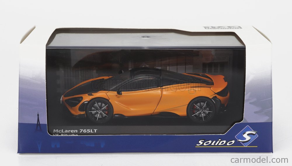 Solido 1:43 McLaren 765LT V8-Biturbo ano de construção 2020 Lima verde