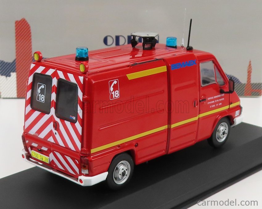 FASCICULE 16 UTILITAIRES RENAULT B 70.35D 4X4 FOURGON POMPIERS 1987