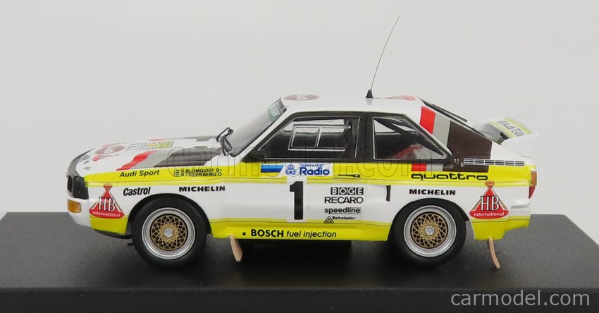 TROFEU TRRSE21 Scale 1/43 | AUDI QUATTRO SPORT N 1 2nd RALLY SWEDEN ...