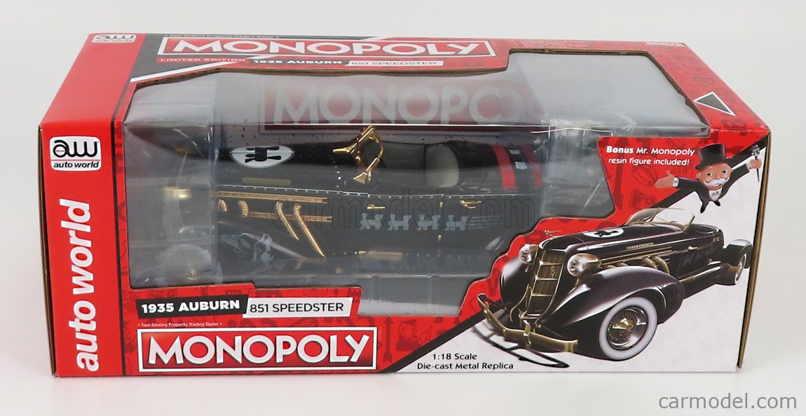 Monopoly 1947 Cadillac Convertible avec Figurine AWSS136 1/18