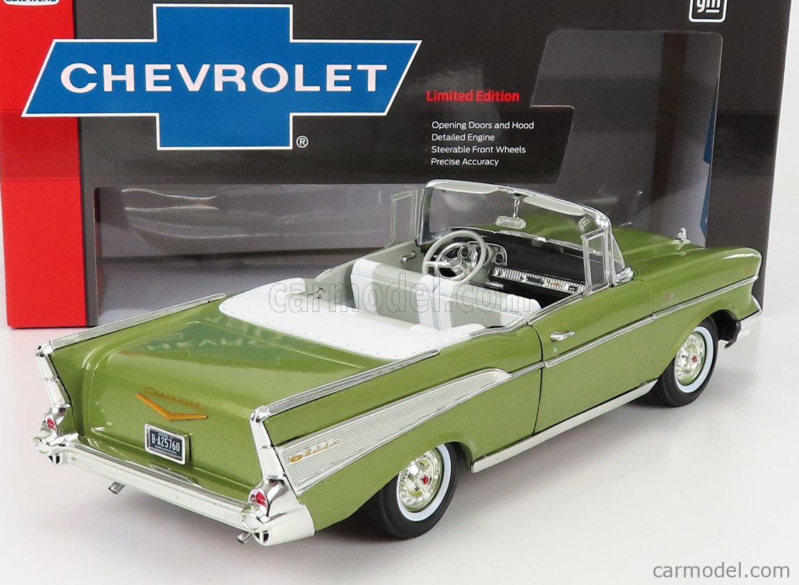 ダイキャストカー 1/18 1957 CHEVROLET BEL AIR Auto World 1:18 - 1957 Chevrolet Bel Air Convertible