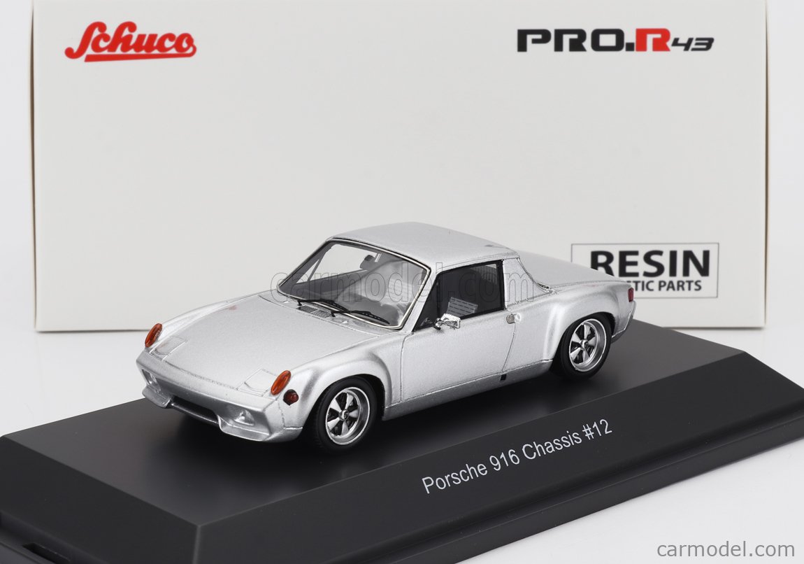 Schuco Porsche 914-916 1:43 échelle 1972 Argenté - Modèle Réduit Collector