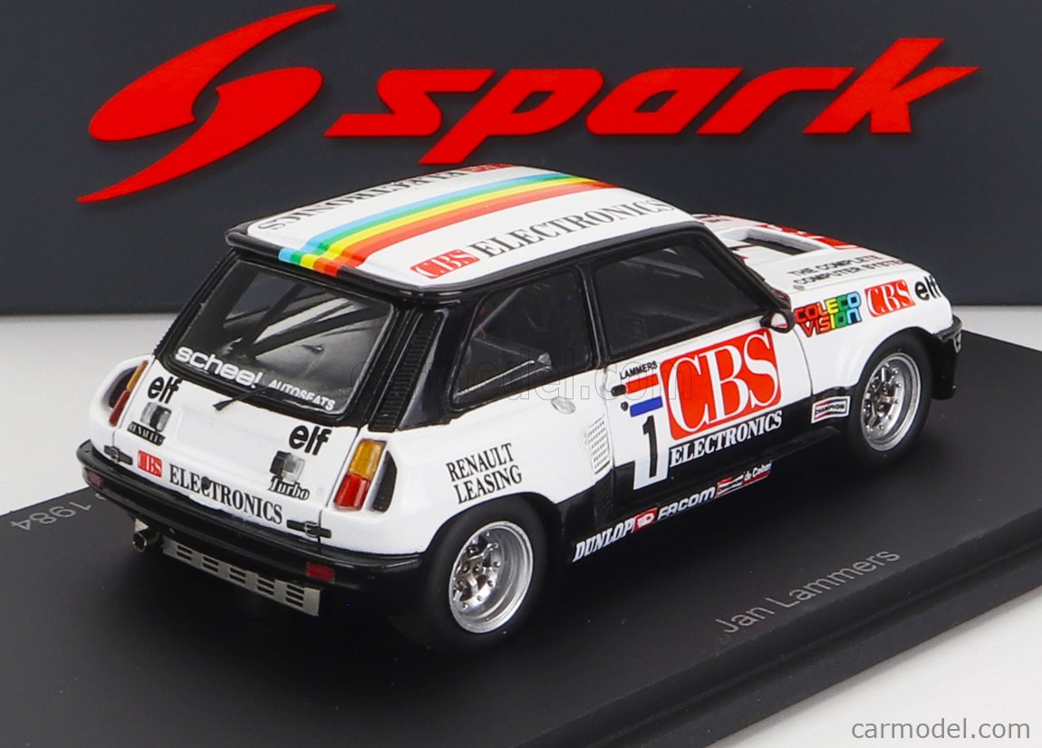 Spark S5558 - Renault 5 Turbo N°4 - Europa Cup 1984 - Massimo Sigala - Résine 1/43