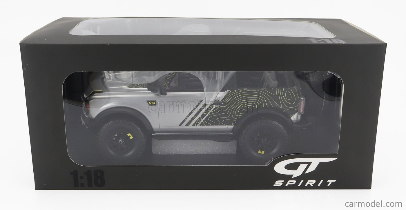 Gt404 GT-SPIRIT GT404 Scale 1/18 | FORD USA BRONCO BY RTR 2022 SILVER BLACK