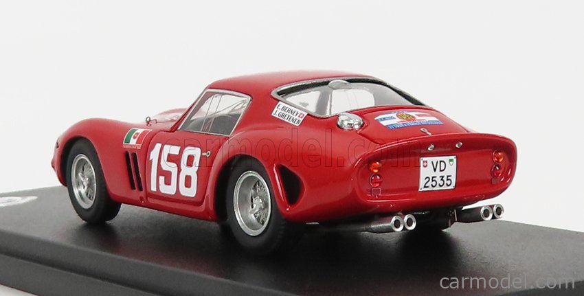 REMEMBER 162726 Scale 1/43 | FERRARI 250 GTO ch.3909 COUPE N 158 TOUR ...