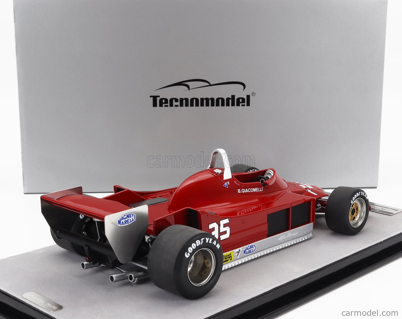 ミニカー　1/18 アルファロメオ 179 イタリアGP 1979 B. Giacomelli #35 [TM18-281C] 楽天市場】テクノモデル 1/18 アルファロメオ 179 イタリアGP