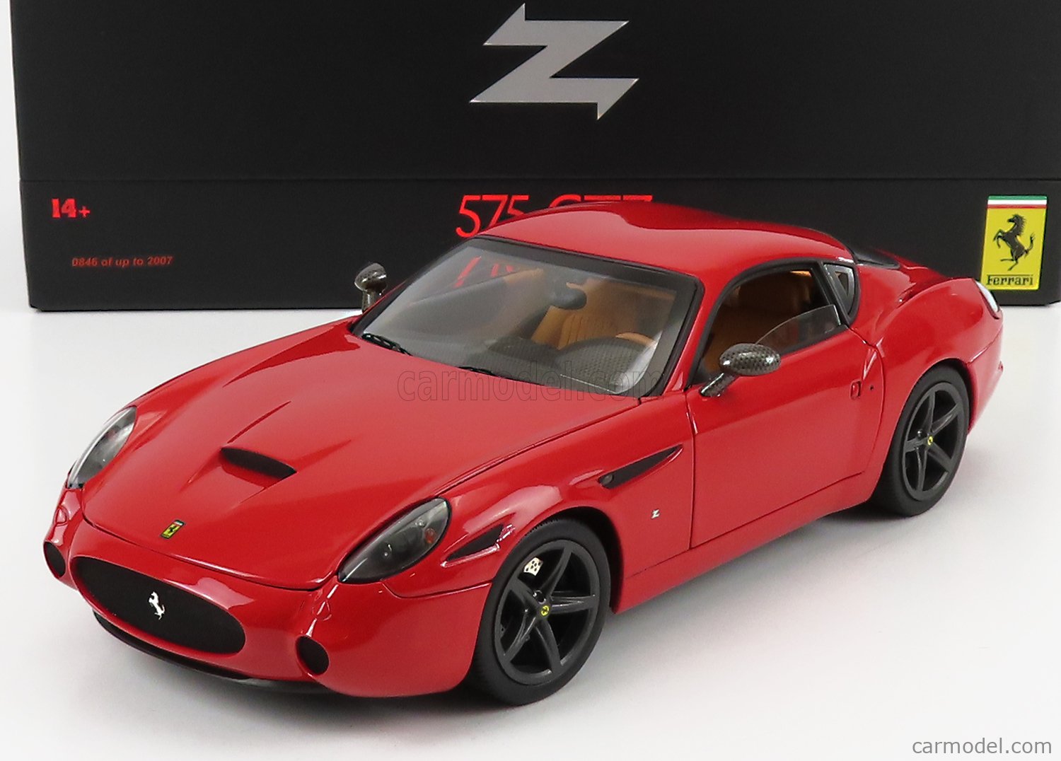 HOT WHEELS FERRARI GTZ Zagato 2006 Rouge 1/18 P9887 EUR 67,45 - FR