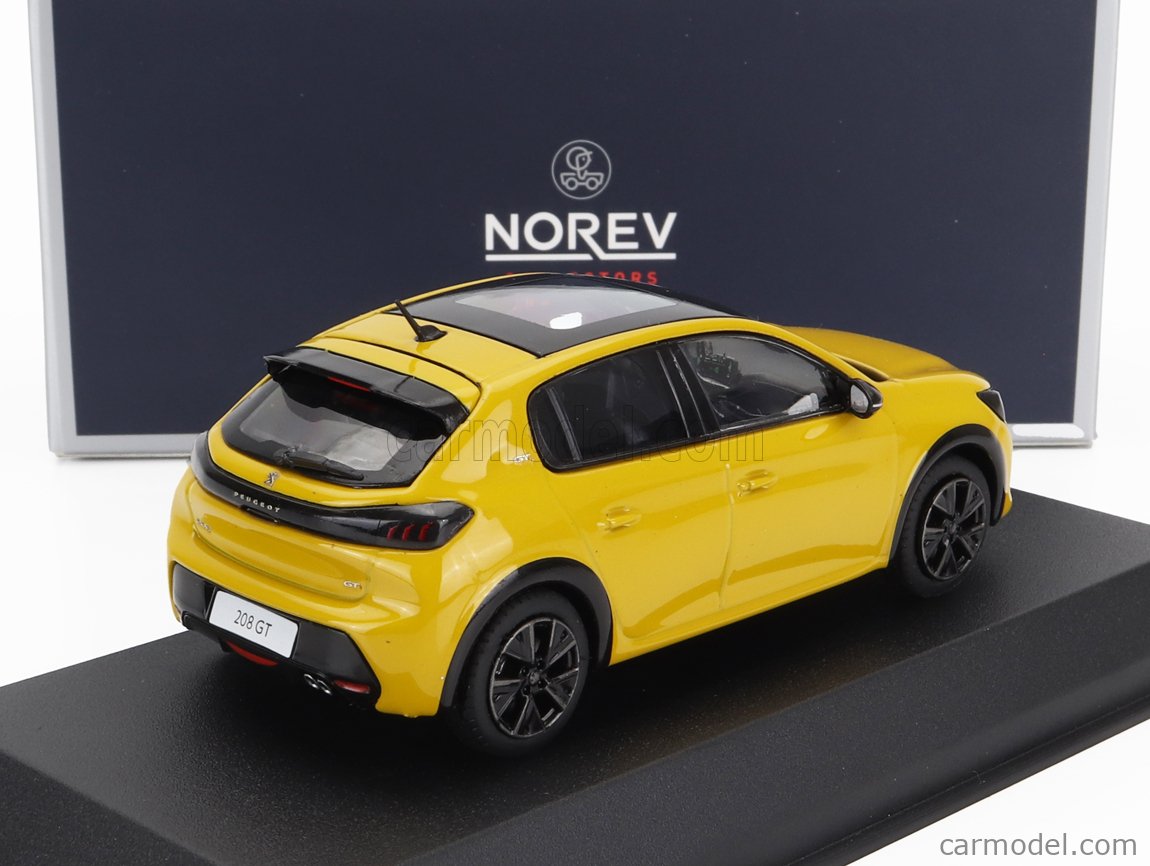 Norev 1:43 Peugeot 208 3 - Porte année 2012 bleu / bleu