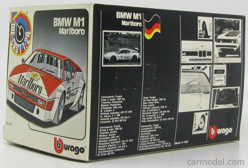GUNZE - 貴重！BMW M1 Marlboro 1/24 ESCI イタリア他 GUNZE - 貴重！BMW M1 Marlboro 1/24 ESCI イタリア他の通販 by