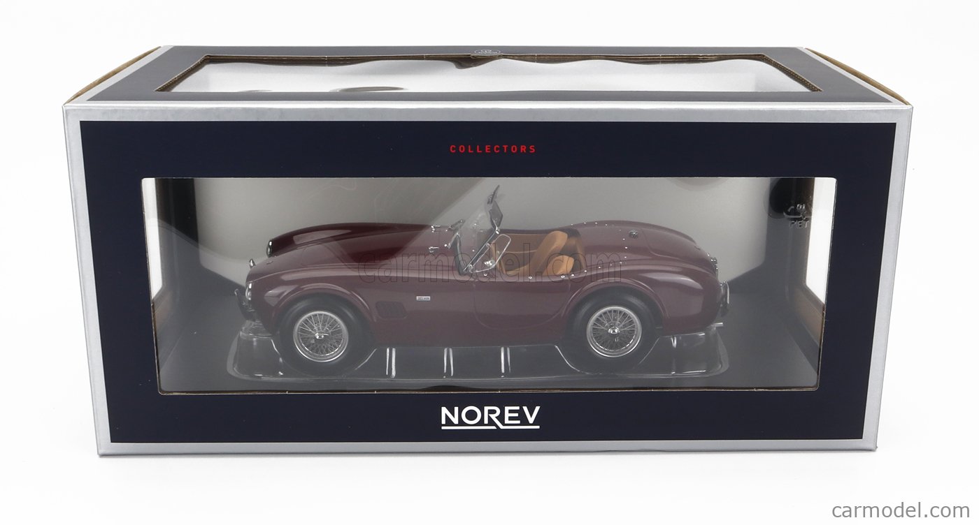 NOREV – AC Cobra 289 1963 – 1/18 – Rouge Foncé – Voiture Miniature Collection