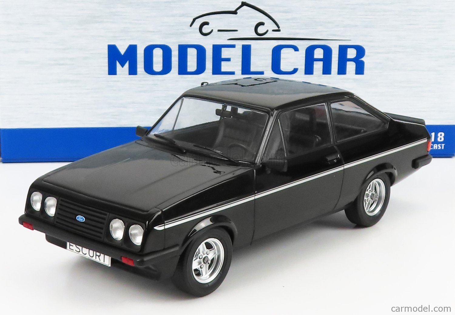 MCG MCG18405 Scale 1/18 | FORD ENGLAND ESCORT MKII RS2000 LHD 1977 BLACK