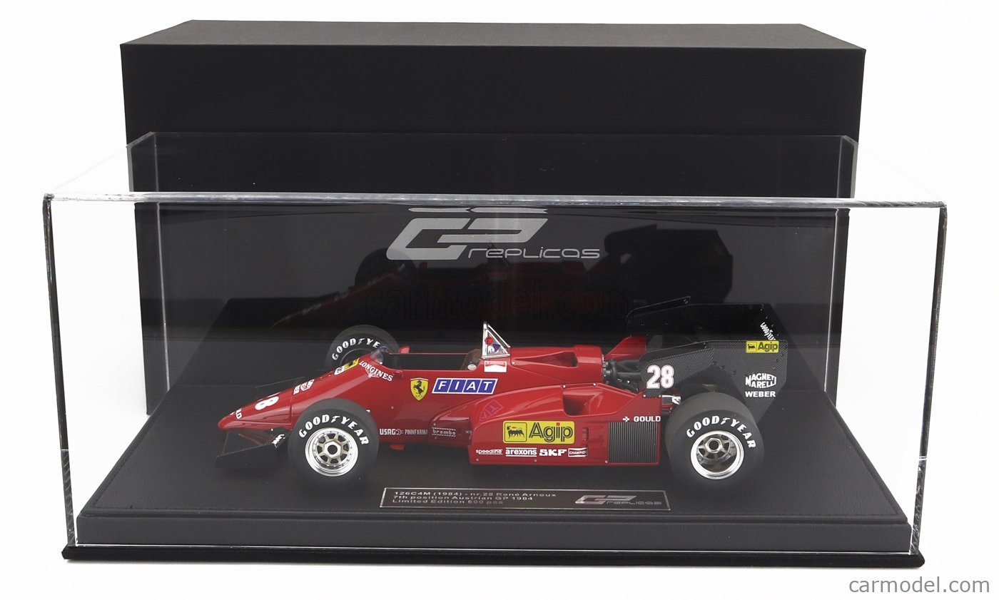 GP-REPLICAS GP159D Scale 1/18 | FERRARI F1 126C4M N 28 7th AUSTRIAN GP ...