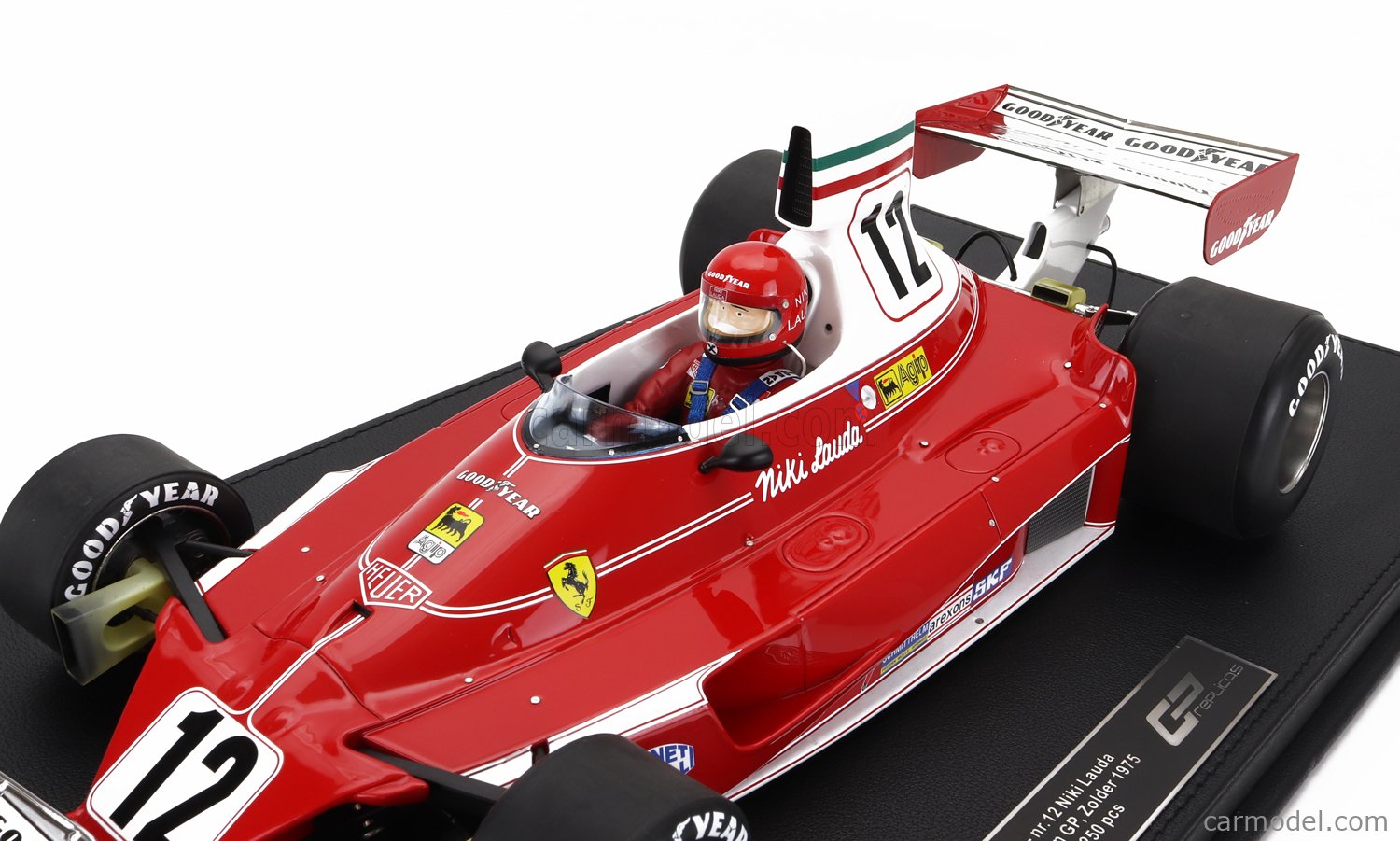 FERRARI - F1 312T TEAM FERRARI SEFAC N 12 WORLD CHAMPION WINNER BELGIUM  ZOLDER GP (with pilot figure) 1975 NIKI LAUDA