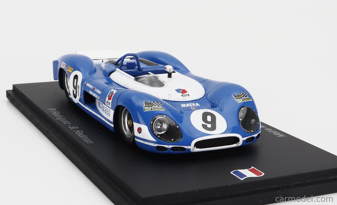 1/43 Spark Matra MS630-650 #9 2nd 1000Km Paris 1969 Blue w