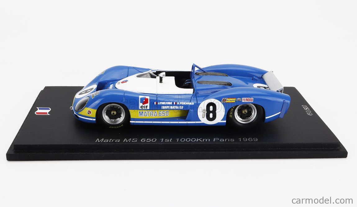 SPARK-MODEL SF280 Scale 1/43 | MATRA SIMCA MS650 N 8 1000km PARIS 1969 ...