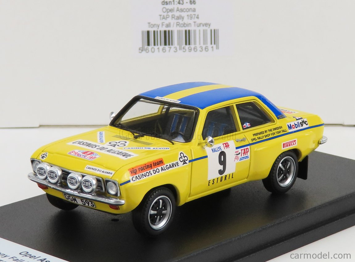 Opel Ascona A No.1, Rally Portugal 1974 Warmbold/Todt 1-43 Ixo Models - Schuiten Autominiaturen