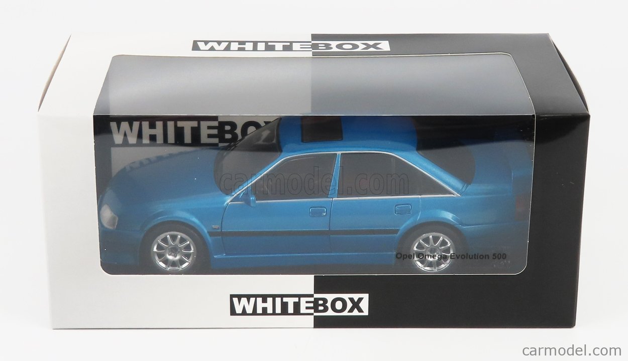 WHITEBOX WB124138-O Scala 1/24  OPEL OMEGA 500 EVO 1991 BLUE MET