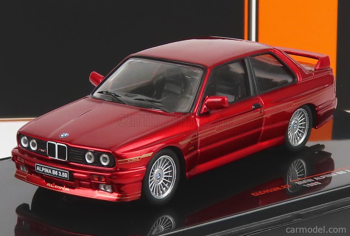 IXO-MODELS CLC453N.22 Scale 1/43  BMW 3-SERIES M3 (E30) ALPINA B6 3.5S 1989 RED MET