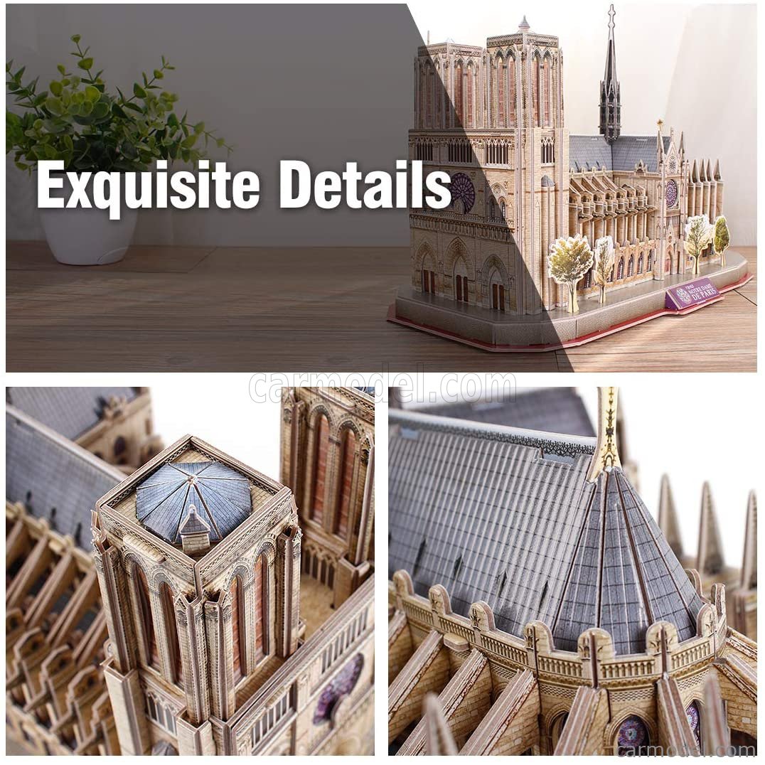World brands National Geographic Notre Dame Paris 3D Puzzle Multicolor