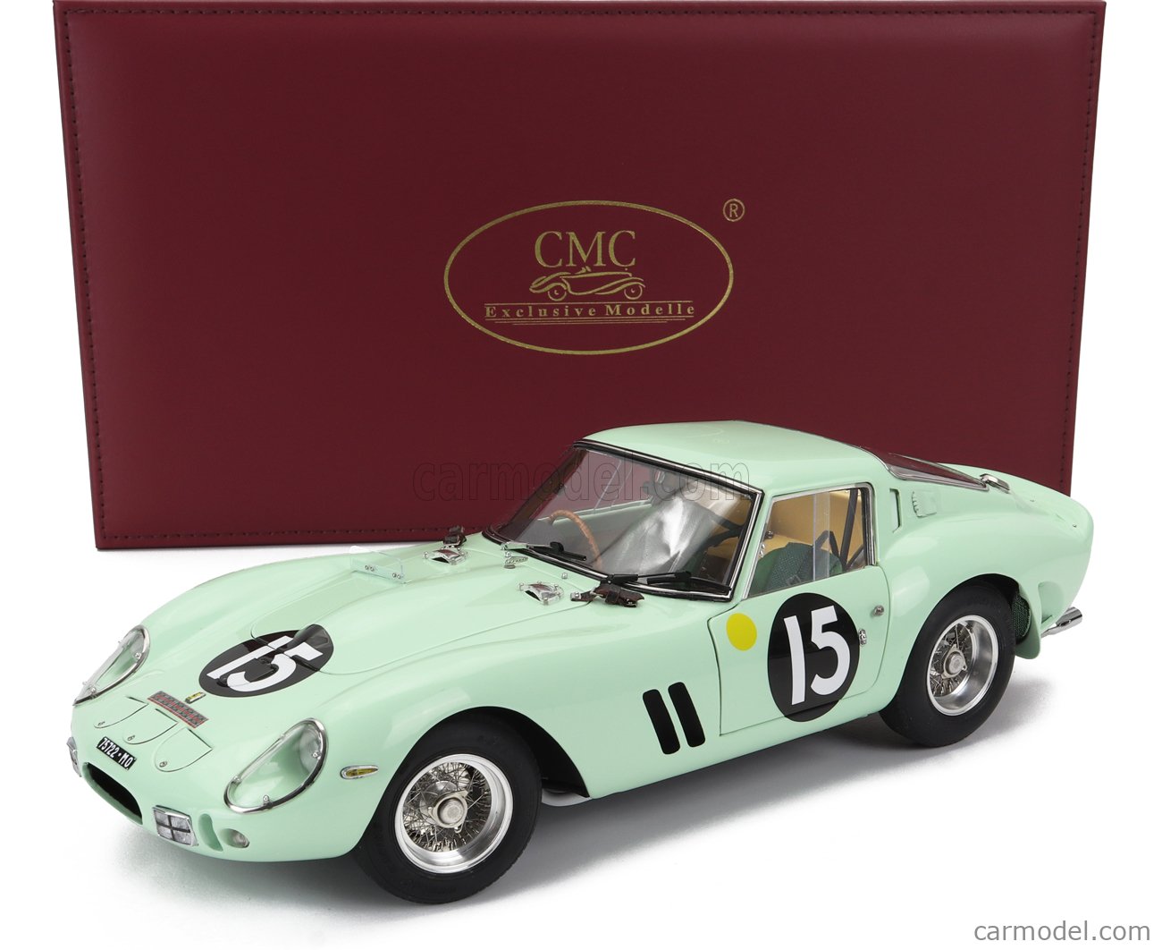 1:18 CMC Ferrari 250 Gto Rhd Goodwood 1962 #15 Stirling Moss Vert M-247