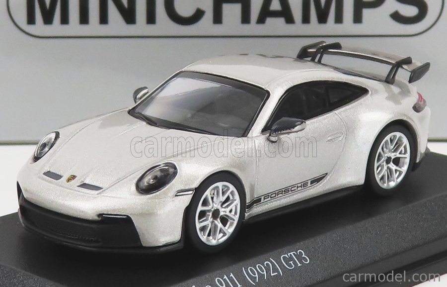 MINICHAMPS 643061005 Scale 1/64 | PORSCHE 911 992 GT3 COUPE 2021 SILVER