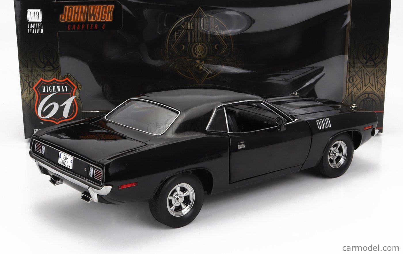  Plymouth Barracuda Black John Wick: Chapter 4 (2023