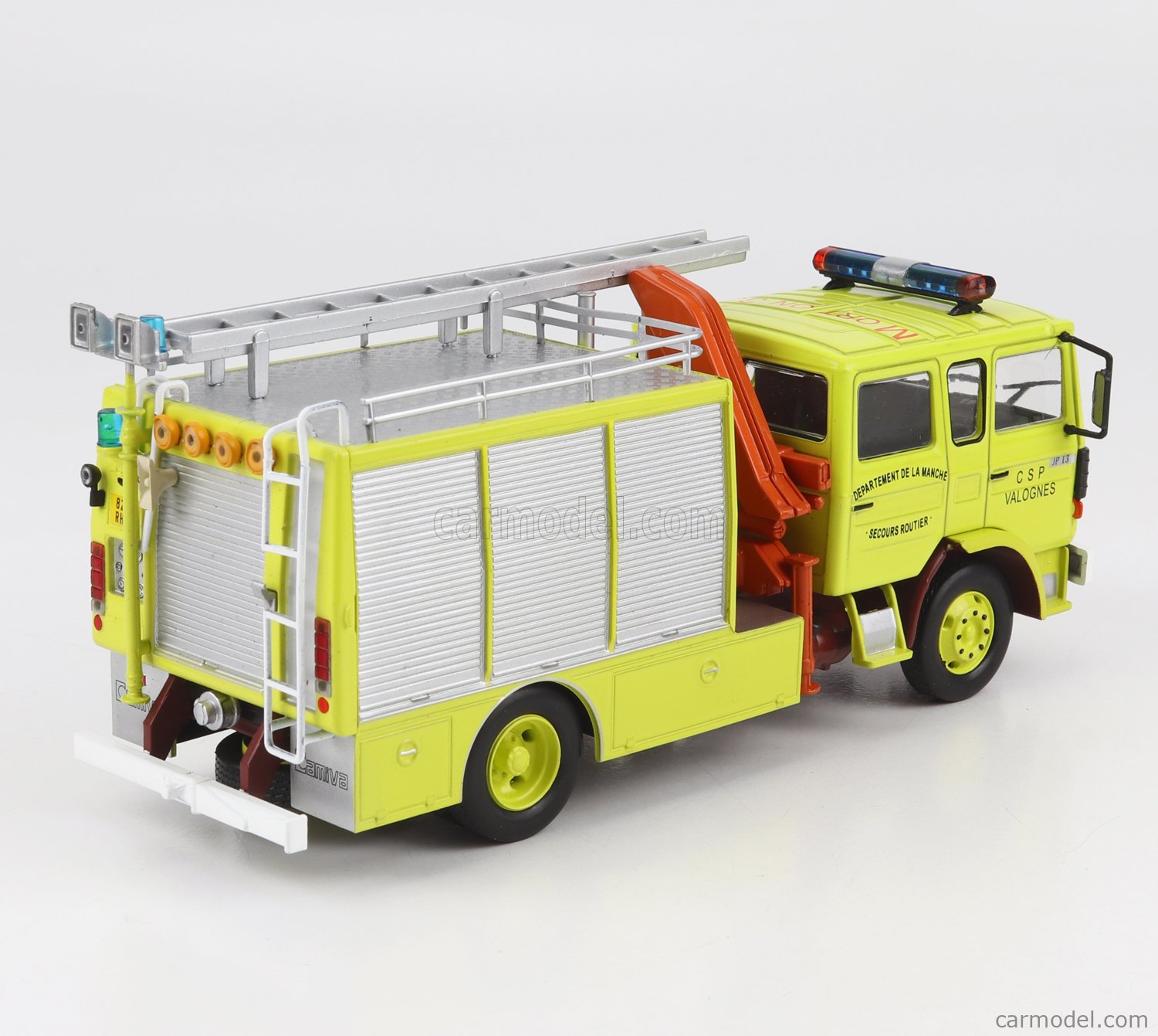EDICOLA WORLDFIRECENT044 Масштаб 1/43  RENAULT JP13 DOUBLE CABINE SOCCORSO STRADALE SAPEURS POMPIERS FRANCE 1989 YELLOW