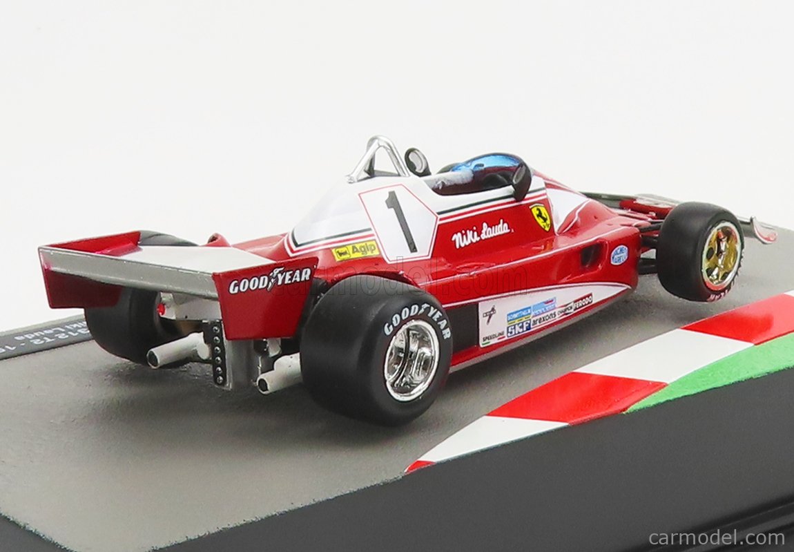 Modèle Réduit 1:24 Edicola Ferrari F1 312 T2 #35 1976 Carlos Reutemann + Vitrine - Neuf