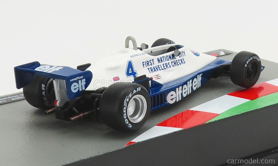 Planche Décos F1 Tyrrell Depailler – Tamiya/Heller 1/12 ? Dimensions 29x16 Cm