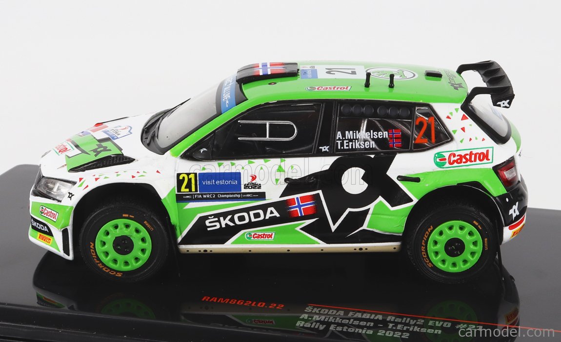 IXO-MODELS RAM862.22 Scale 1/43 | SKODA FABIA RALLY2 EVO N 21