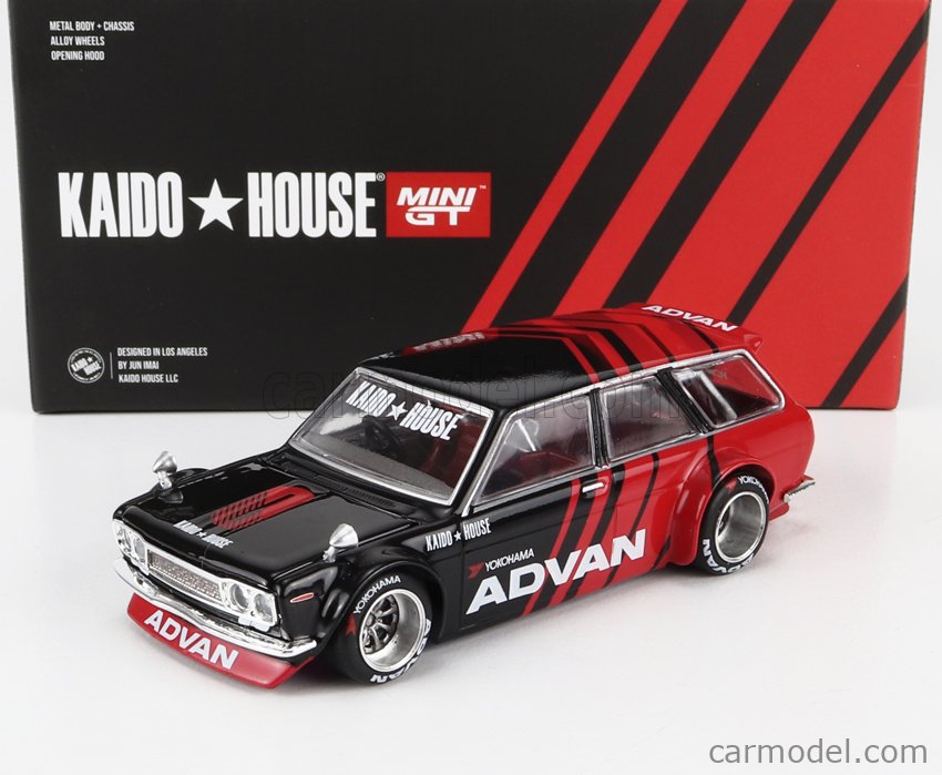 MINI-GT KHMG033 Scale 1/64 | DATSUN 510 KAIDO HOUSE SW STATION