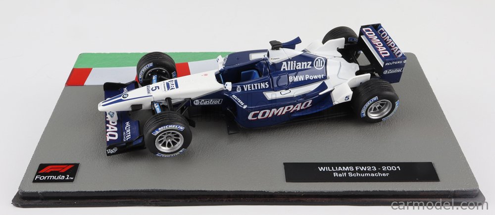 Miniature Altaya F1 Williams FW23 – 1/43, Ralf Schumacher N°5, 2001, Neuve