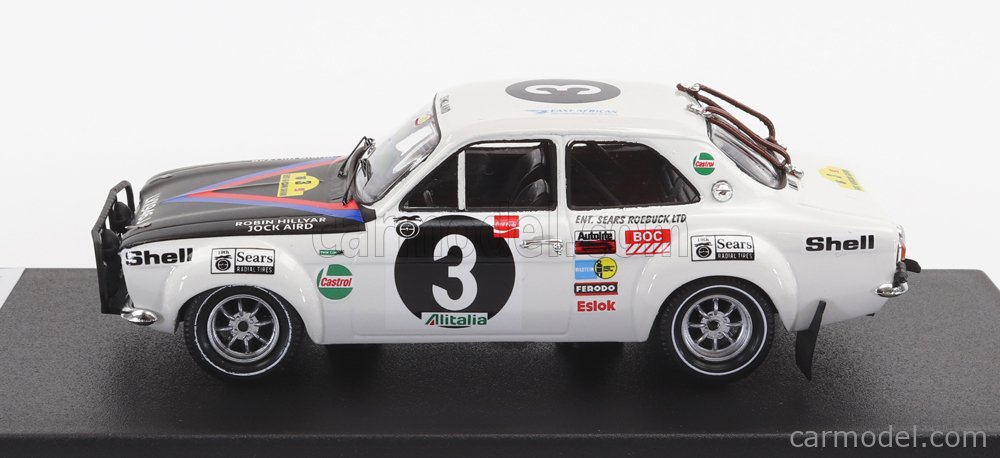 Trofeu Ford Escort Mk1 Safari 1971 N°3 Hillyar/Aird – Échelle 1/43, Prévente