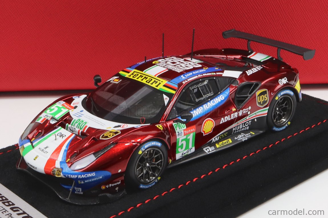 FERRARI - 488 GTE EVO 3.9L TURBO V8 TEAM AF CORSE N 51 WINNER CLASS LMGTE  PRO 24h LE MANS 2019 J.CALADO - A.PIER GUIDI - D.SERRA - COFFRET BOX