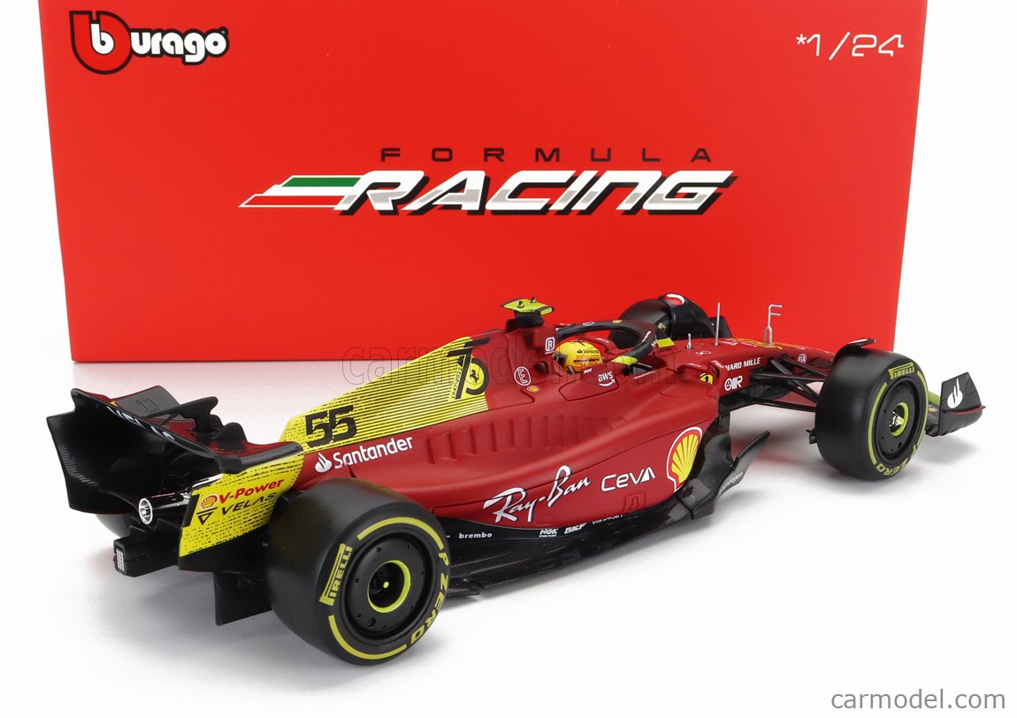 Racing 1:43 scale Burago Team Scuderia Sainz F1-75 Model