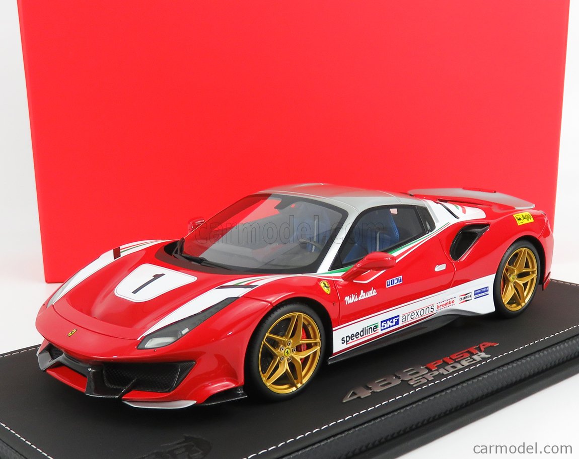 Ferrari 488 Pista Spyder BBR 1/43 – Édition Limitée Niki Lauda – Gris