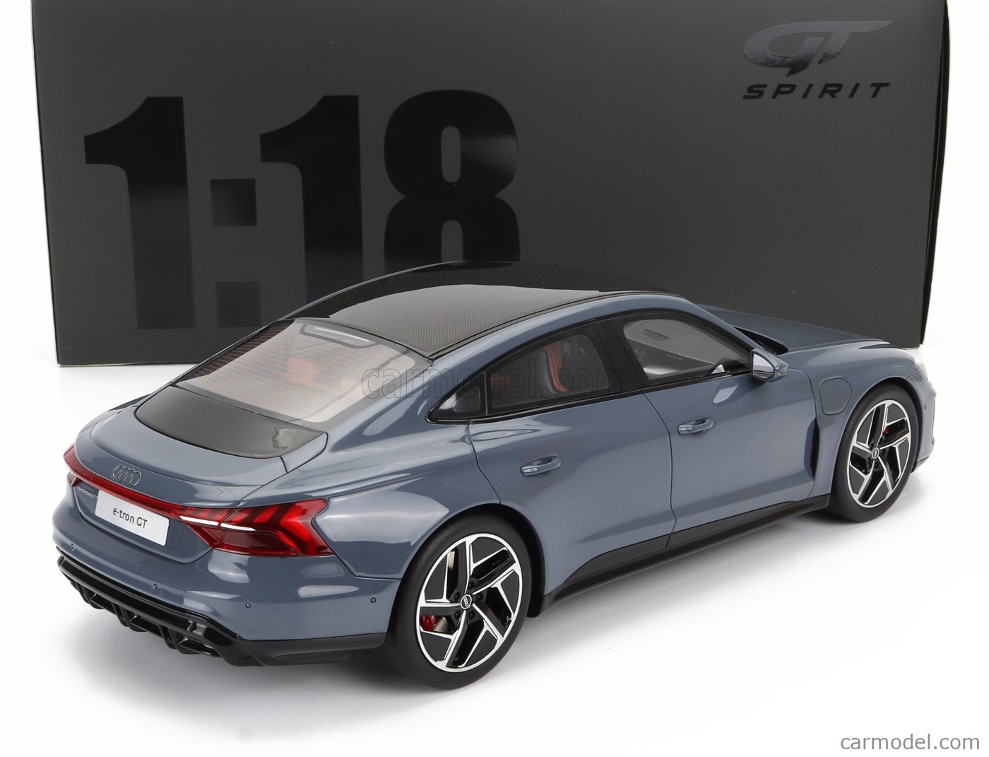 GTSpirit 1/18 - Audi E-tron GT 2021 Gris (Modèle Réduit Résine Neuf)